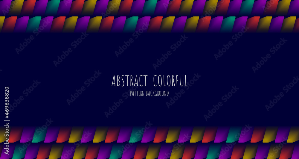 Poster abstract colorful template pattern design of cube style artwork. design with copy space of text in m