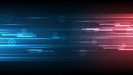 Technology background Hi-tech communication concept innovation abstract background vector illustration