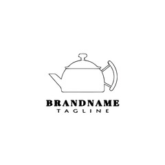 teapot logo icon design template vector illustration