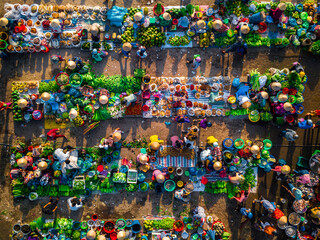 Vi Thanh Market is the largest and most special outdoor agricultural market in Vietnam
