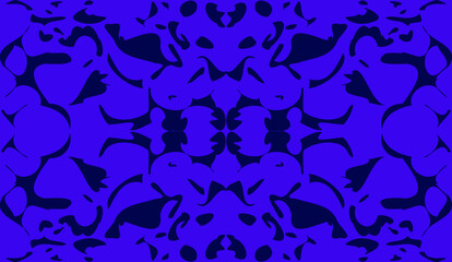 illustration design of navy and blue color abstract pattern mandala perfect for wallpaper, banner, template and etc