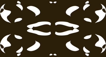 illustration design of dark brown and white color abstract pattern mandala perfect for wallpaper, banner, template and etc