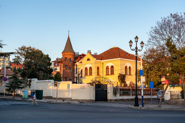 Architectural street in the old city of Qingdao, China