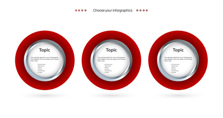 THREE Abstract infographics number options template and Vector illustration and Can be used for workflow layout, diagram, business step options, banner, web design.eps
