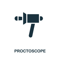Proctoscope icon. Monochrome sign from medical equipment collection. Creative Proctoscope icon illustration for web design, infographics and more