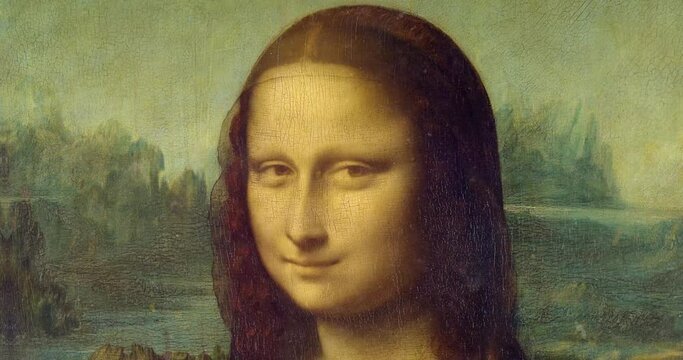 Animated face of Mona Lisa