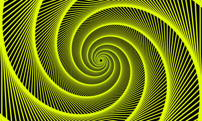 Obraz premium Yellow spiral abstract background