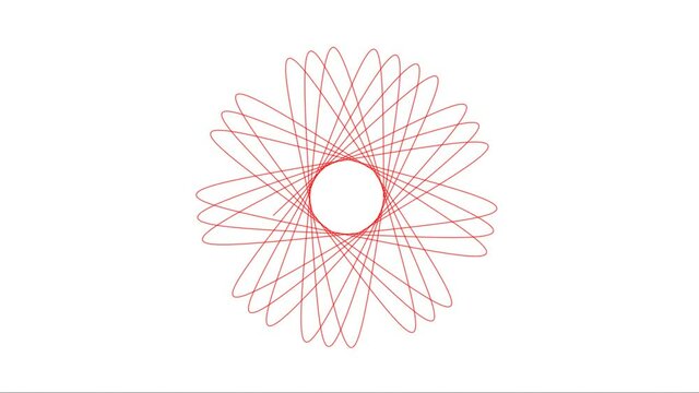 Spirograph changes with the amount of the roulette to draw