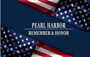 Pearl Harbor Remembrance and honor, background	
 - obrazy, fototapety, plakaty