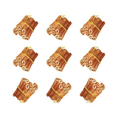 watercolor pattern, cinnamon, for printing on fabric,