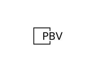 Fototapeta premium PBV letter initial logo design vector illustration