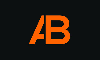 Bold letter logo AB or BA - Initial vector design - Premium Icon, Logo vector