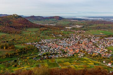 Blick vom Beurener Fels Albvorland, Beuren, Baden-Württemberg