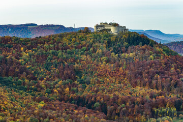Blick vom Beurener Fels Albvorland, Beuren, Baden-Württemberg