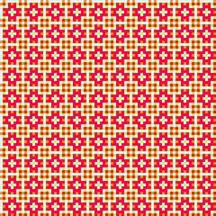 Abstract Cross Pattern generative computational art illustration