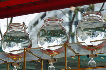 コーヒーショップの窓辺