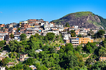 Photograph of low-income peripheral community popularly known as “favela” in Rio de Janeiro, Brazil © @renatopmeireles