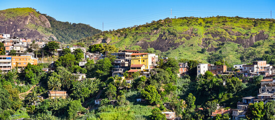 Photograph of low-income peripheral community popularly known as “favela” in Rio de Janeiro, Brazil © @renatopmeireles