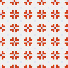 Abstract Cross Pattern generative computational art illustration