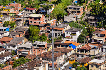 Photograph of low-income peripheral community popularly known as “favela” in Rio de Janeiro, Brazil © @renatopmeireles