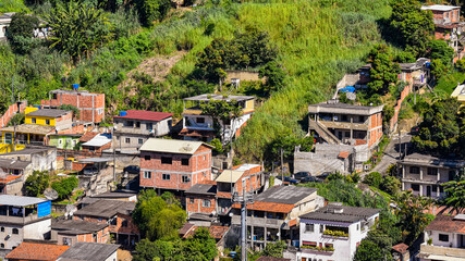 Photograph of low-income peripheral community popularly known as “favela” in Rio de Janeiro, Brazil © @renatopmeireles