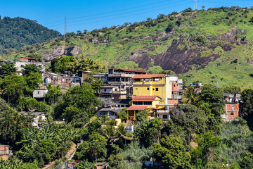 Photograph of low-income peripheral community popularly known as “favela” in Rio de Janeiro, Brazil © @renatopmeireles