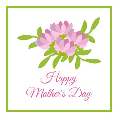 Happy mothers day greeting card background