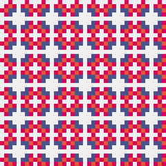 Abstract Cross Pattern generative computational art illustration