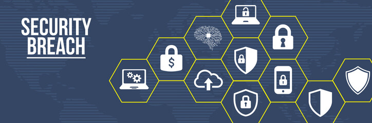 Internet, business, Technology and network concept. Cyber security data protection business technology privacy concept. 3d illustration