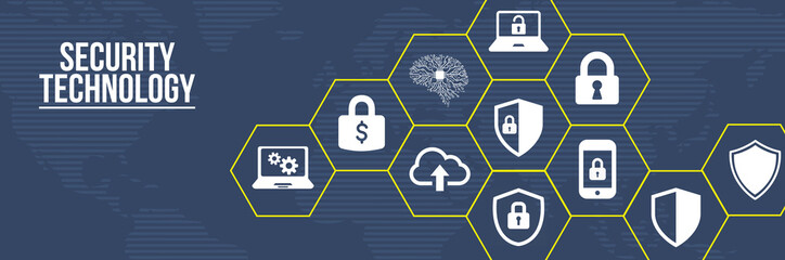 Internet, business, Technology and network concept. Cyber security data protection business technology privacy concept. 3d illustration