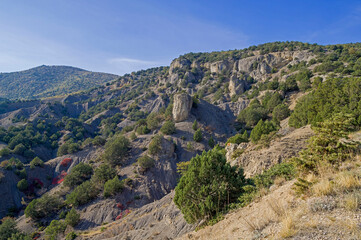 Fototapeta na wymiar Crimean mountains.