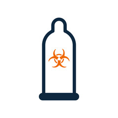 Condom, contraceptives, preservative, protection, protect icon.Simple vector design.