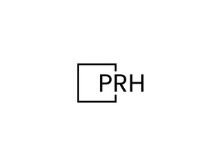 PRH letter initial logo design vector illustration