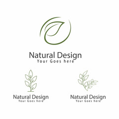 Leaf icon Vector Illustration design Logo template