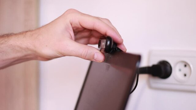 Hanging Web camera on notebook