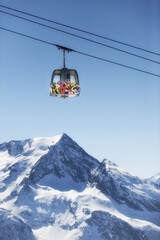 télécabine Station de ski en Savoie la plagne - paradiski