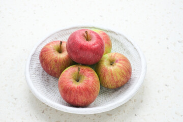 Apel Malang, Original green apple from Malang, East Java, Indonesia. Selective focus image. Close up.
