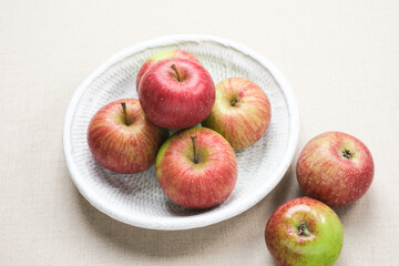 Apel Malang, Original green apple from Malang, East Java, Indonesia. Selective focus image. Close up.
