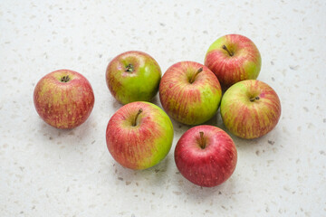Apel Malang, Original green apple from Malang, East Java, Indonesia. Selective focus image. Close up.
