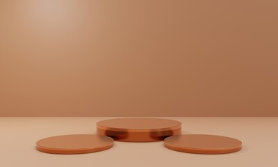 3d podium for products display. Abstract minimal scene with geometric podium set platform. stand for products.
