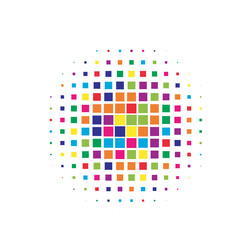 Colorful Halftone Modern. Abstract Illustration. Texture Set. Dot Illustration. Circle Element. Gradient Retro. Effect Half. Round Gradation. Design Illustration.