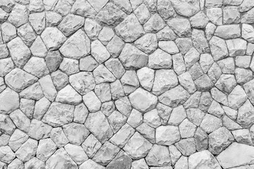 white natural stone wall pattern and background texture