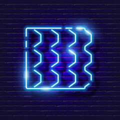 Soundproofing neon icon. Music studio equipment glowing sign. Music concept. Vector illustration for Sound recording studio design, advertising, signboards, vocal studio.