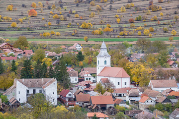Old church in Rimetea village, Transylvania, Romania