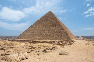 Fototapeta na wymiar Great Pyramids of Giza, UNESCO World Heritage site, Egypt..