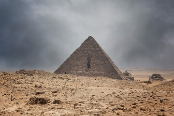 Fototapeta na wymiar Great Pyramids of Giza, UNESCO World Heritage site, Egypt..