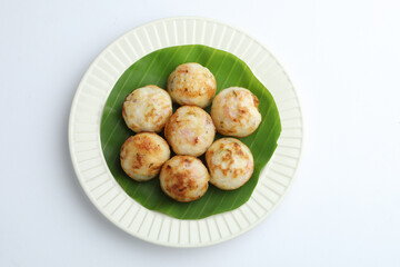 Paniyaram, a Southindian snack made from rice flour and urad dal fermented batter