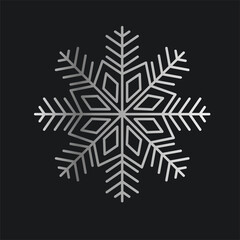 Silver Set vector snowflakes isolated , Ethnic ice cristal ornament, christmas icons, snowflakes for print, design for banner, idea, cover, booklet, print, flyer, card, poster, badge, postcard