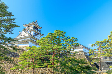 初秋の高知城　高知県高知市　Kochi Castle in early autumn. Kochi-ken Kochi city	
