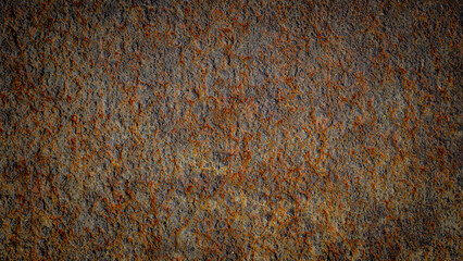Rusty metal texture for background, design, pattern, banner, site.